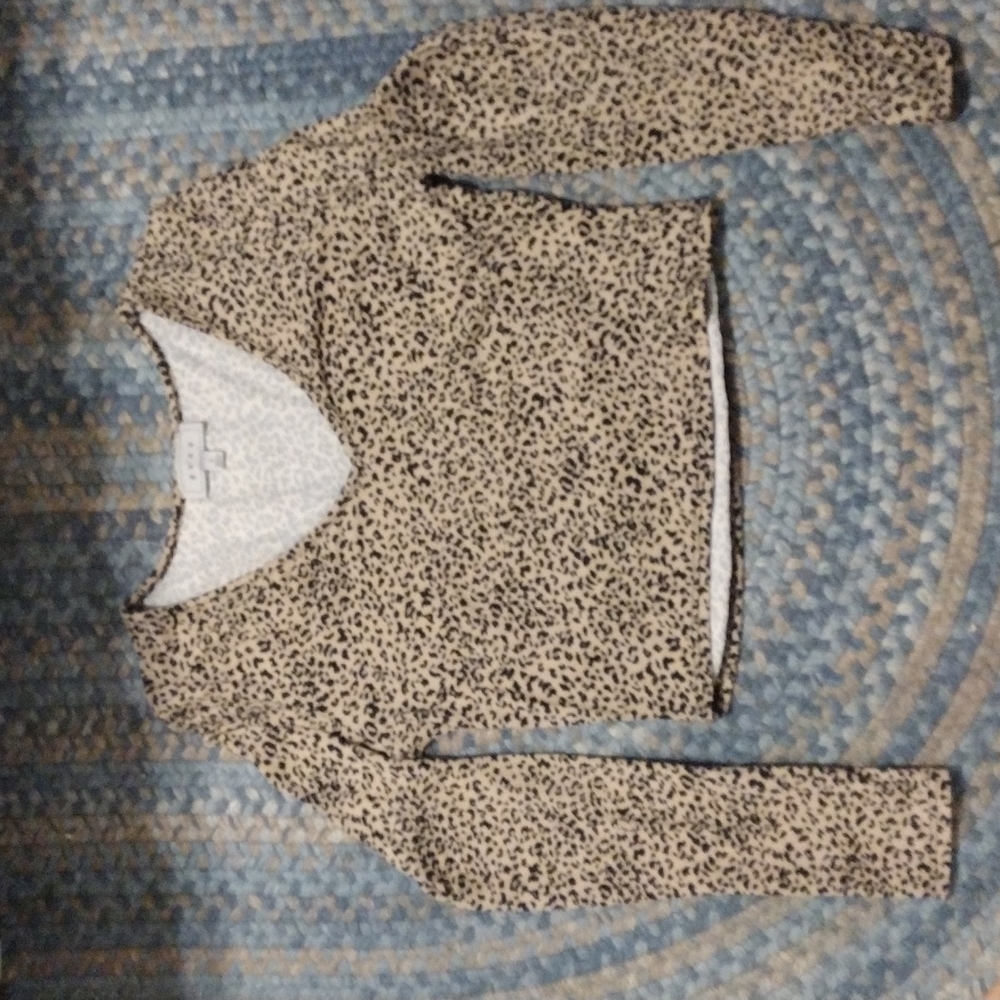 Cheetah print long sleeve shirt